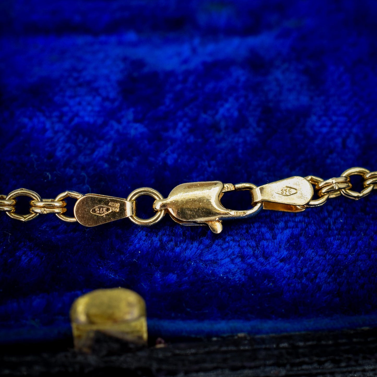 Vintage 9ct Yellow Gold 18.25 ″ Fancy Link Chain Necklace 'UNOAERRE'