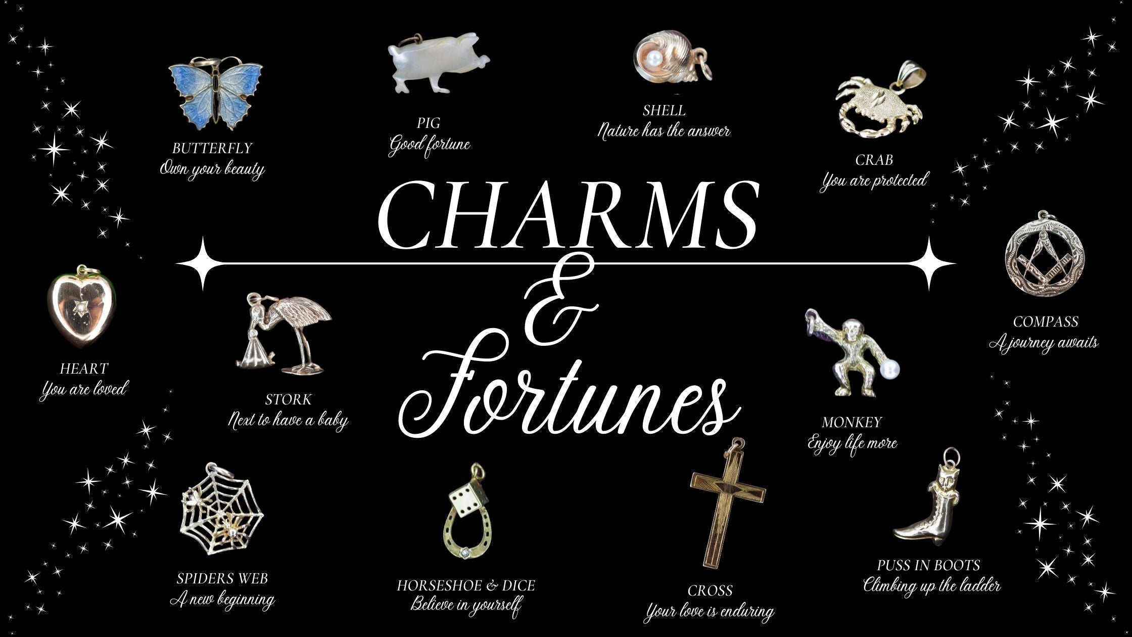 Uncovering the Fortunes of Antique and Vintage Jewellery Charms ...