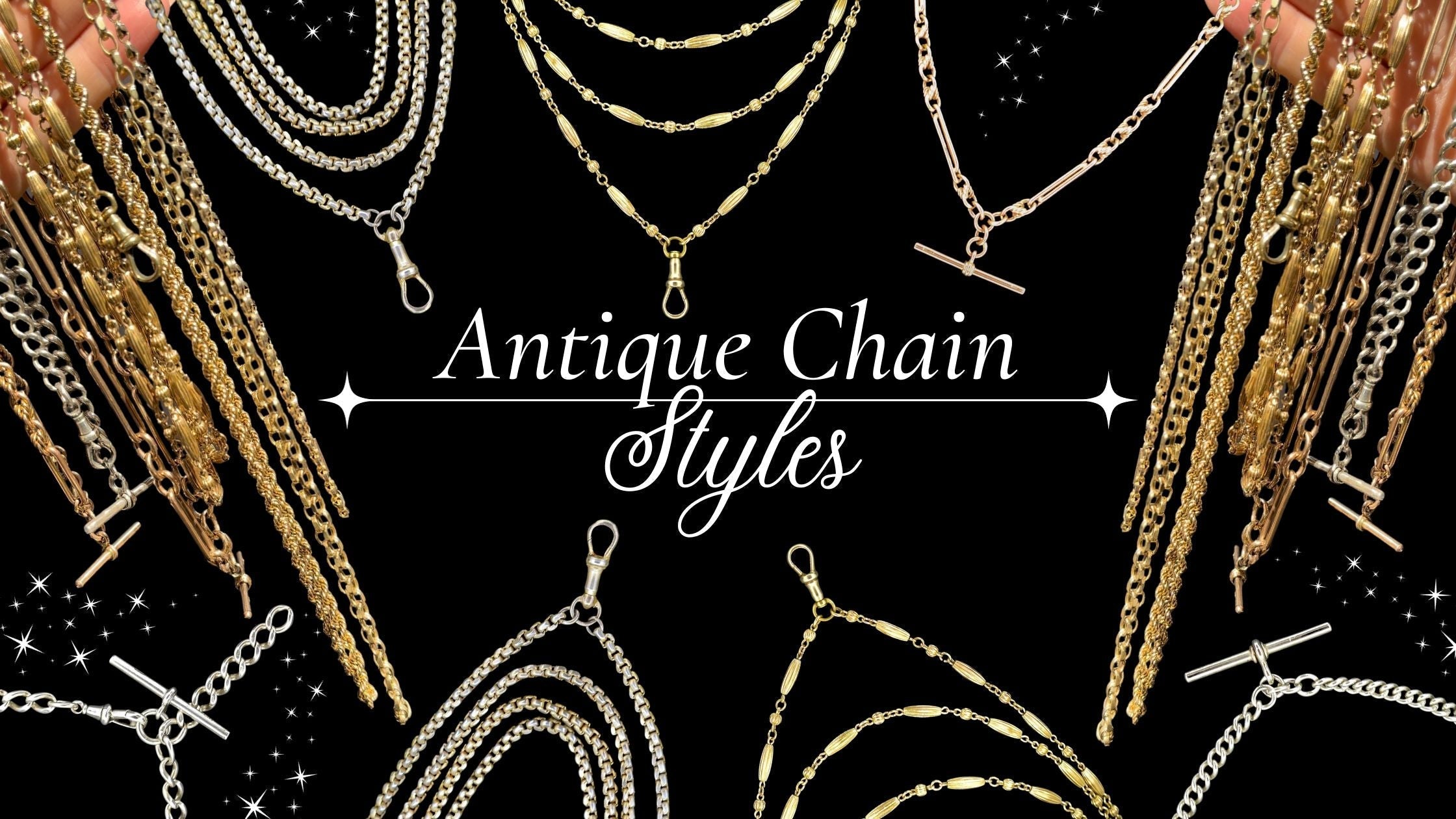 Antique Chain Styles: Albert Chains, Fetter Link, and Guard Chains ...