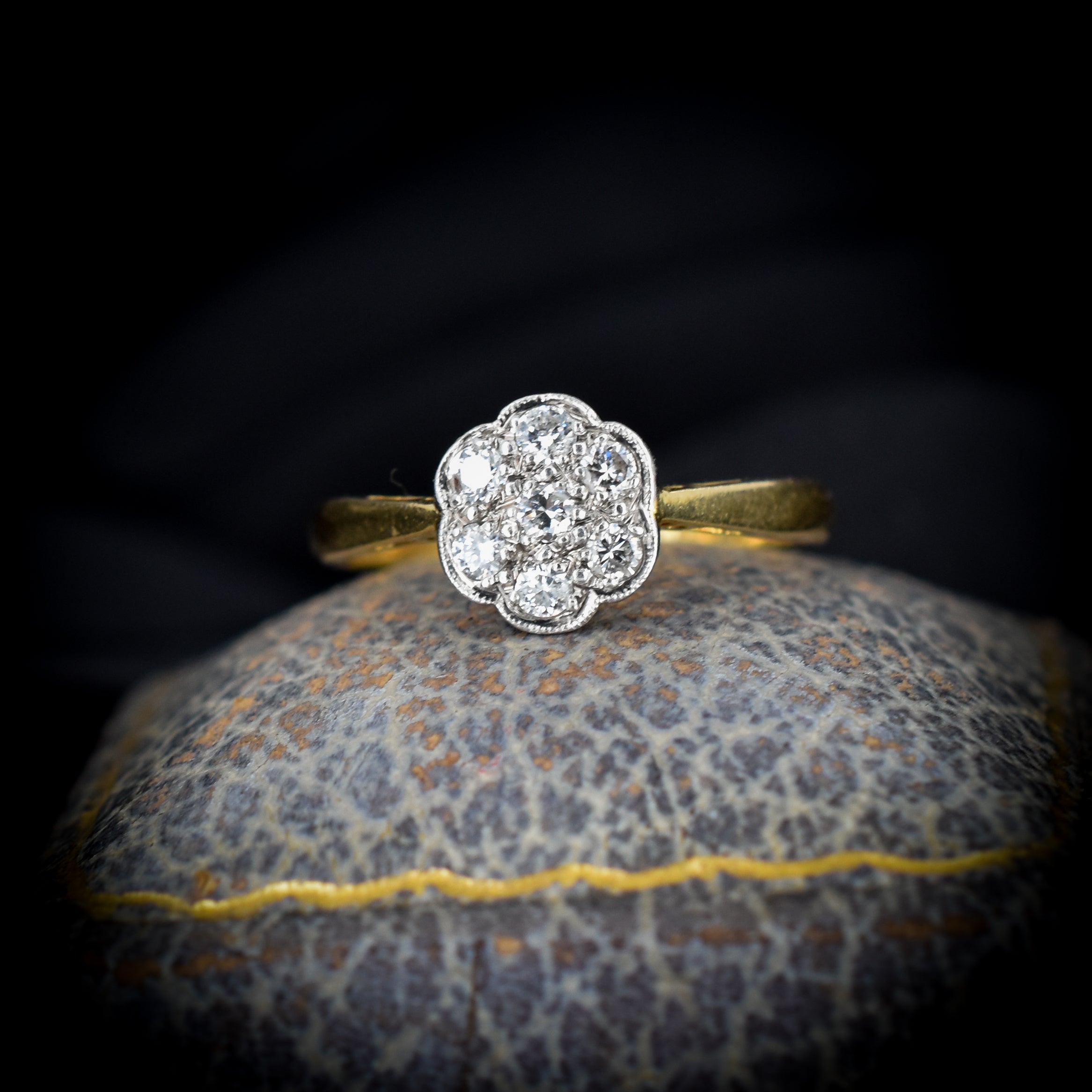 1930s Vintage Diamond Engagement Ring, RG-3430
