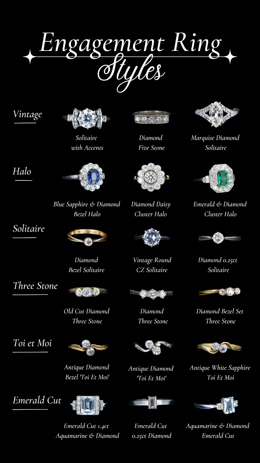 alternative engagement ring styles