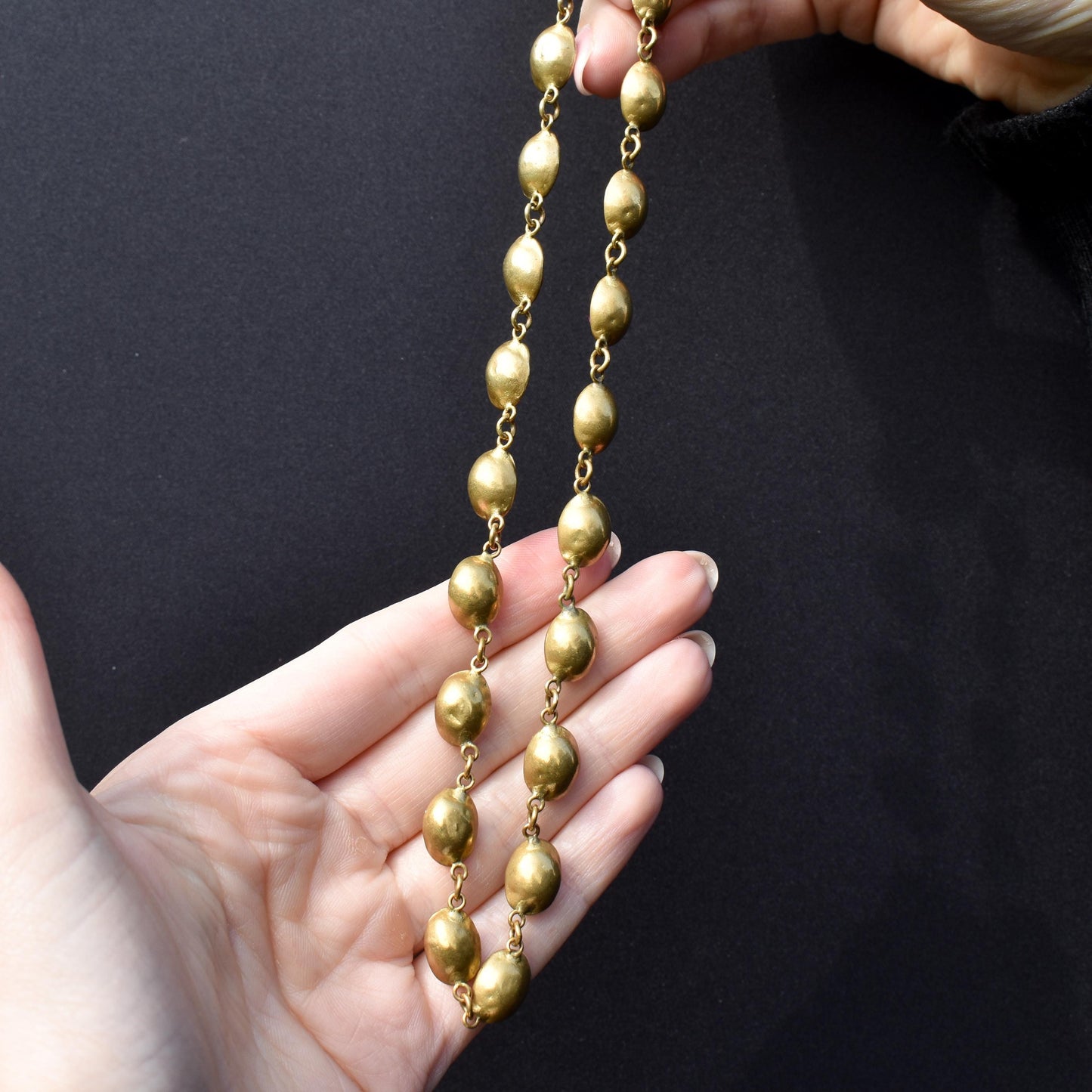 Antique Amethyst Purple Paste Gold Gilt Riviere Necklace