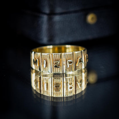 Antique Mizpah 18ct Yellow Gold Band Ring | Chester 1887