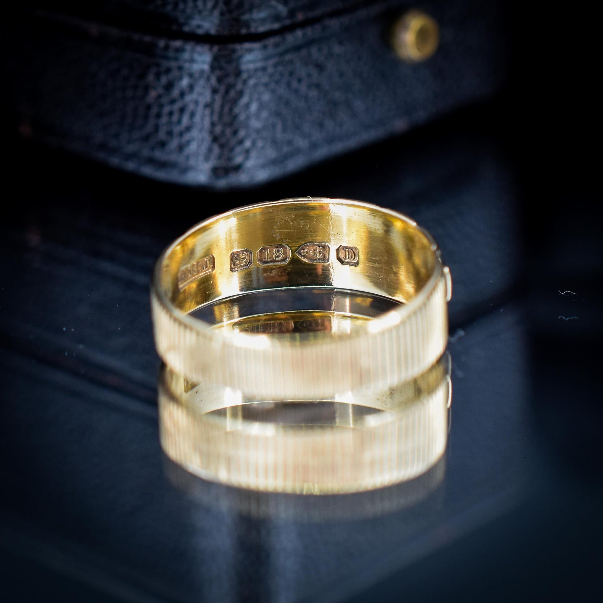 Antique Mizpah 18ct Yellow Gold Band Ring | Chester 1887