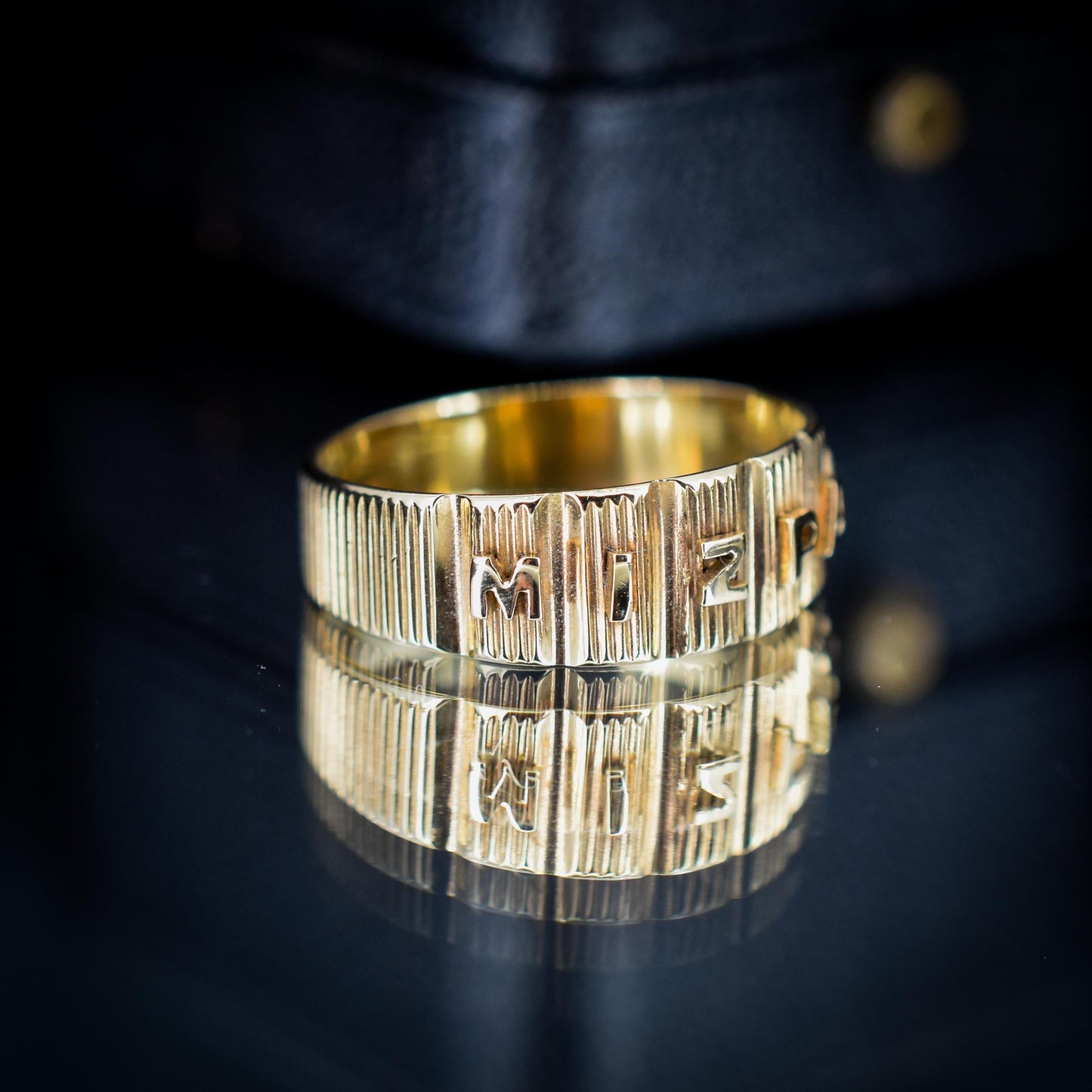 Antique Mizpah 18ct Yellow Gold Band Ring | Chester 1887