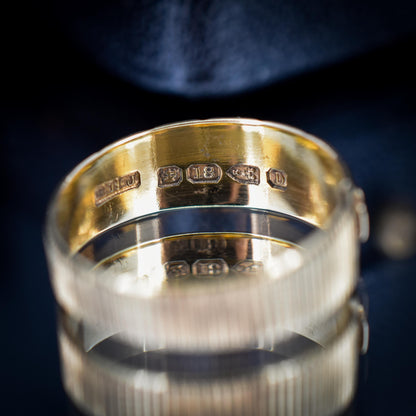 Antique Mizpah 18ct Yellow Gold Band Ring | Chester 1887