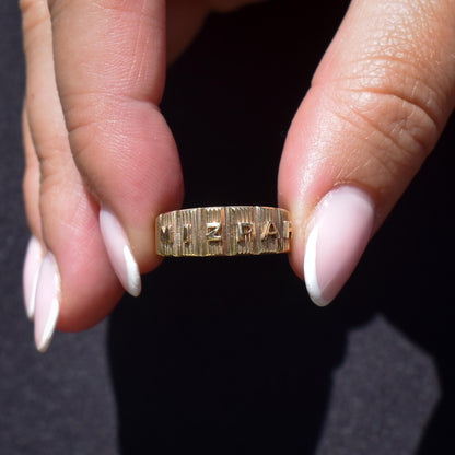 Antique Mizpah 18ct Yellow Gold Band Ring | Chester 1887