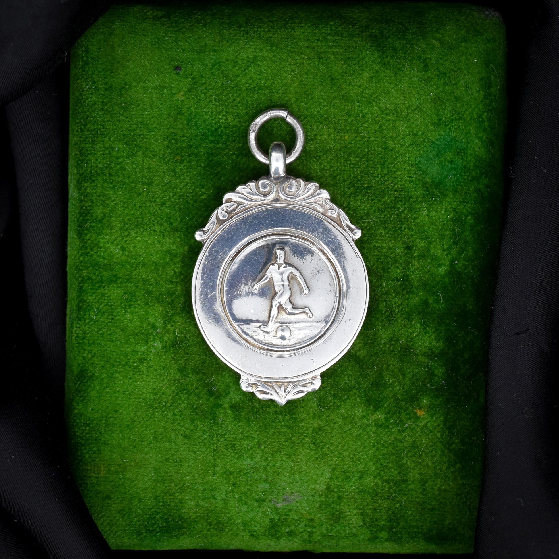Art Deco 'Football' Medal Medallion Pendant | Dated 1927