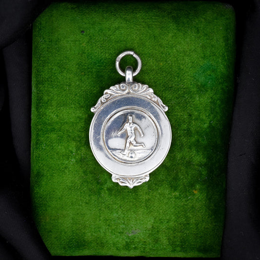 Art Deco 'Football' Medal Medallion Pendant | Dated 1927