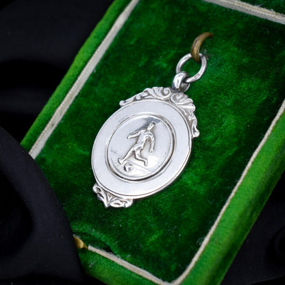 Art Deco 'Football' Medal Medallion Pendant | Dated 1927