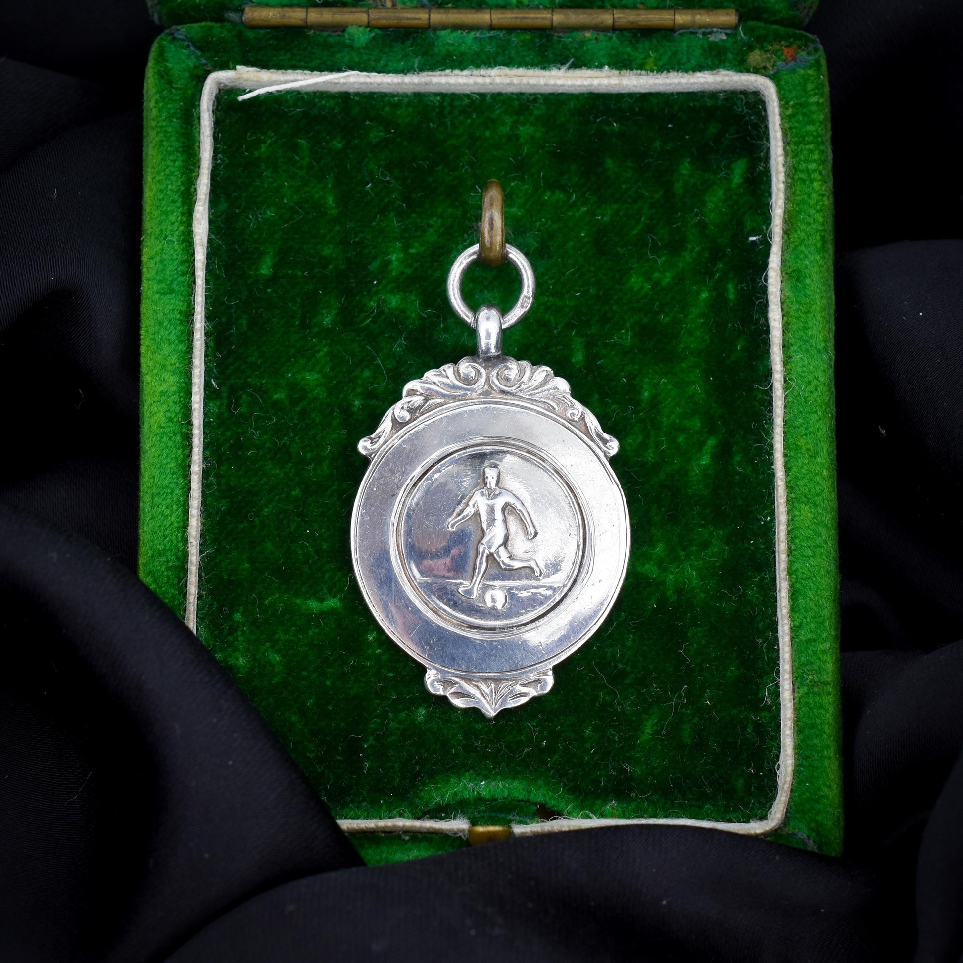 Art Deco 'Football' Medal Medallion Pendant | Dated 1927