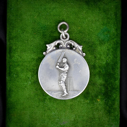 Art Deco 'Cricket' Medal Medallion Pendant | Dated 1932
