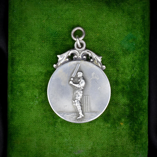 Art Deco 'Cricket' Medal Medallion Pendant | Dated 1932