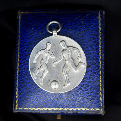 Art Deco 'Football Players' Medal Medallion Pendant | Dated 1926