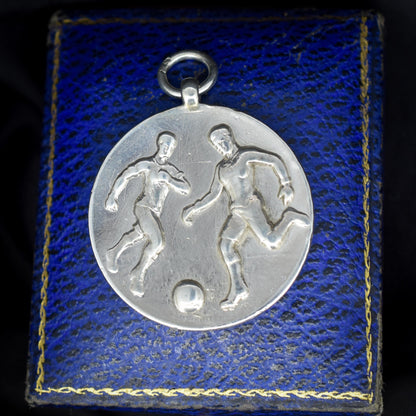 Art Deco 'Football Players' Medal Medallion Pendant | Dated 1926