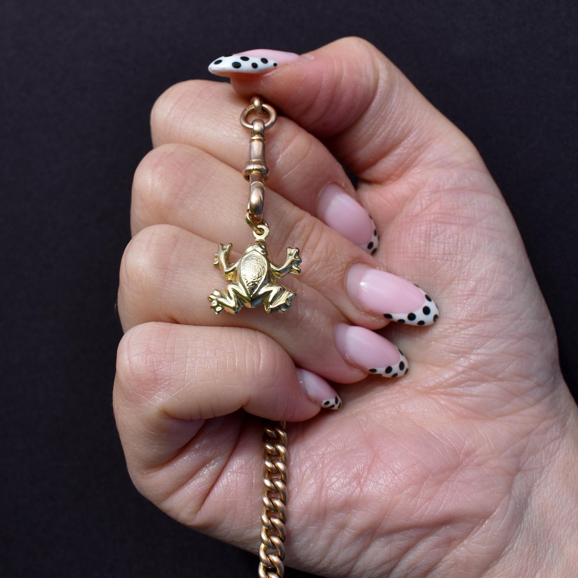 Vintage 9ct Gold Frog Charm