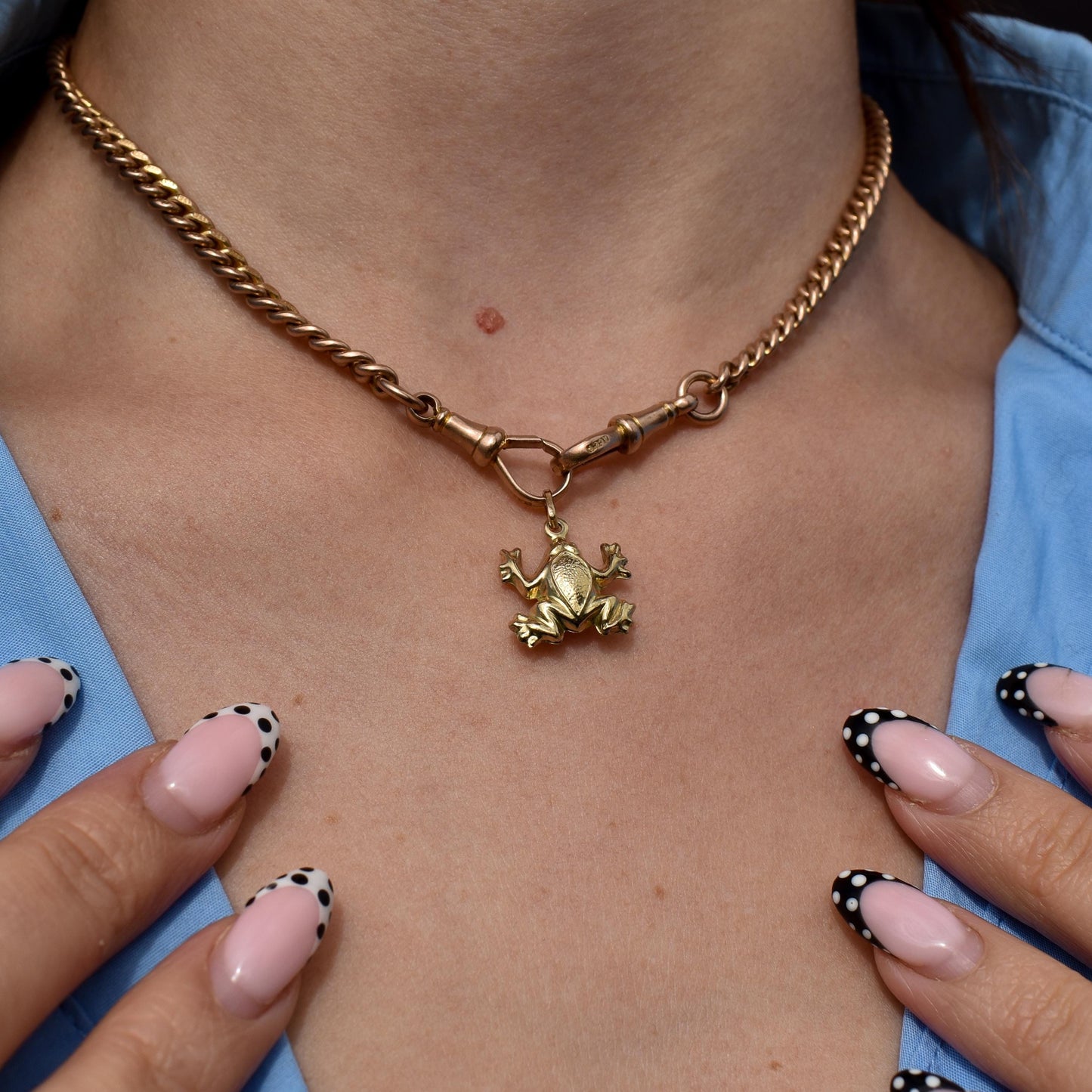 Vintage 9ct Gold Frog Charm