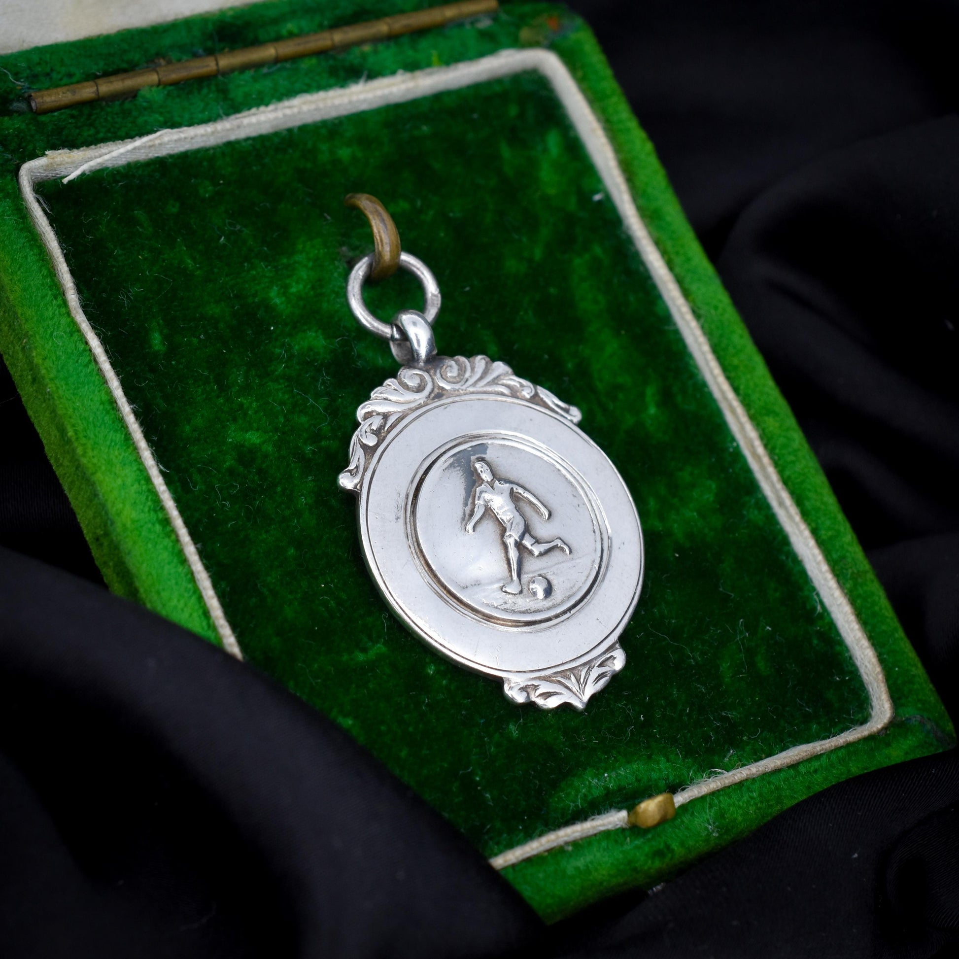 Art Deco 'Football' Medal Medallion Pendant | Dated 1927