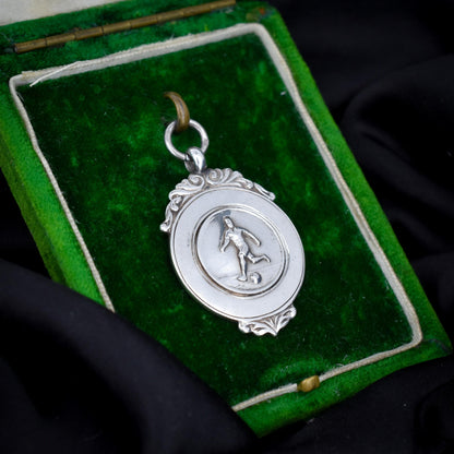 Art Deco 'Football' Medal Medallion Pendant | Dated 1927
