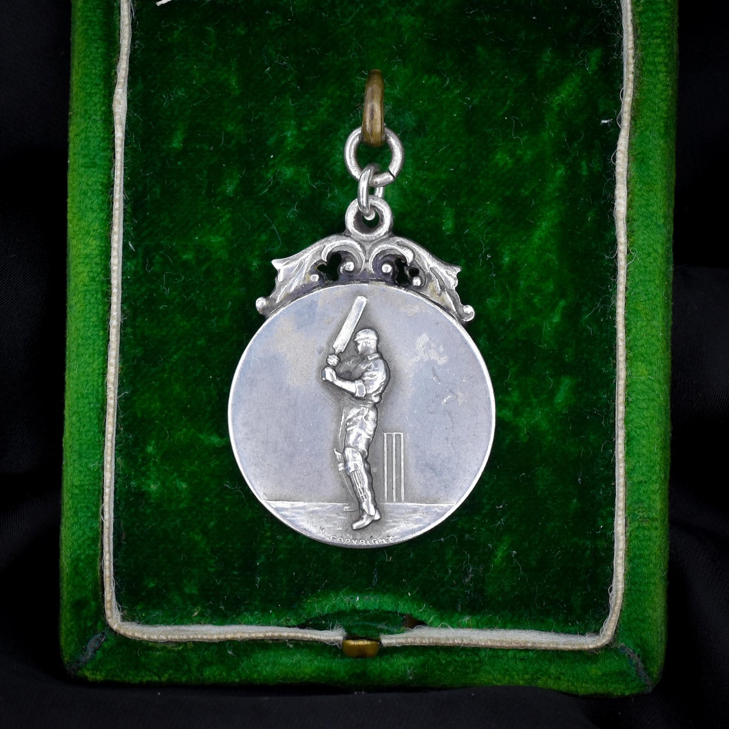 Art Deco 'Cricket' Medal Medallion Pendant | Dated 1932