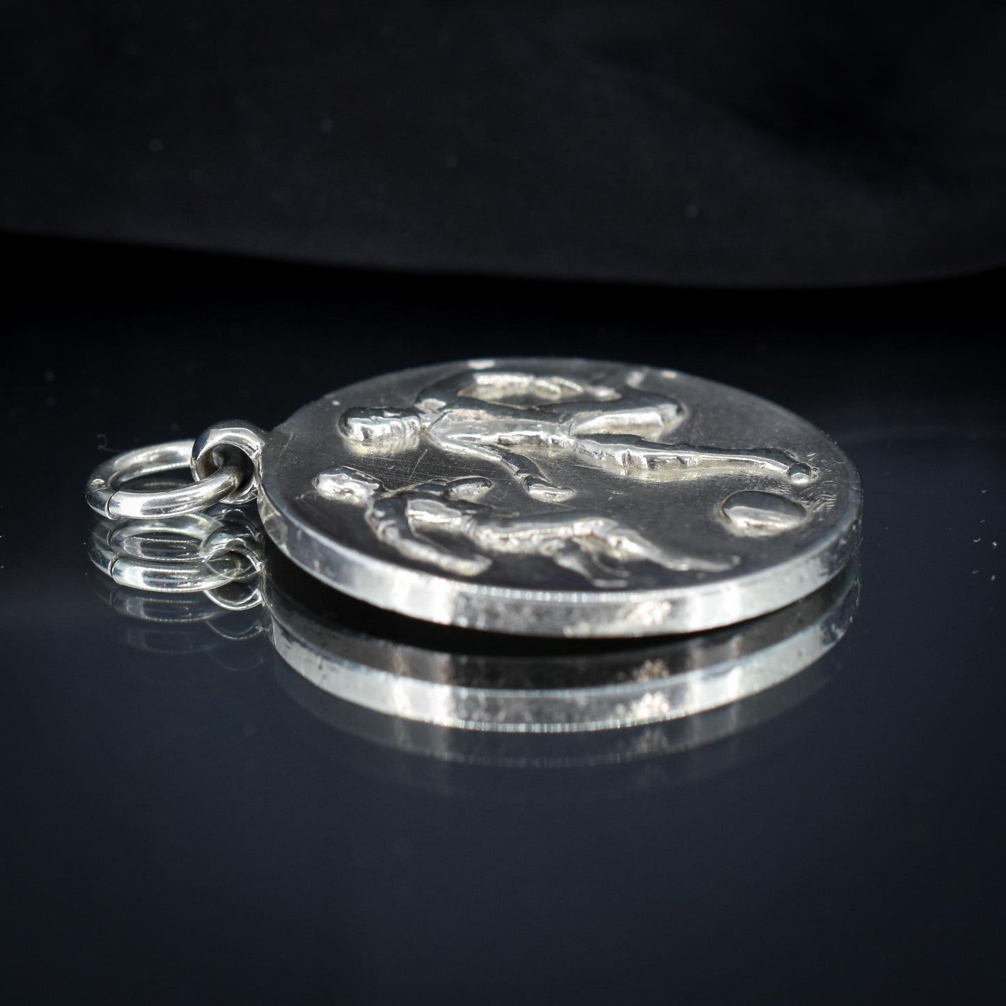 Art Deco 'Football Players' Medal Medallion Pendant | Dated 1926