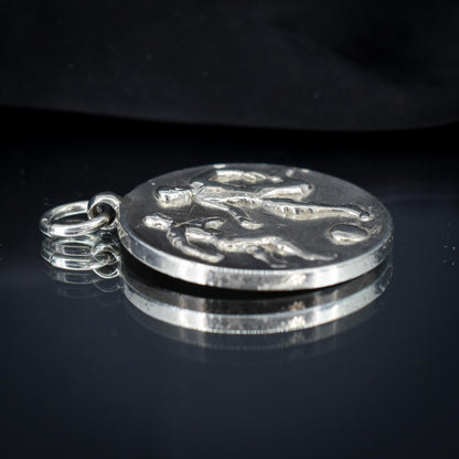 Art Deco 'Football Players' Medal Medallion Pendant | Dated 1926