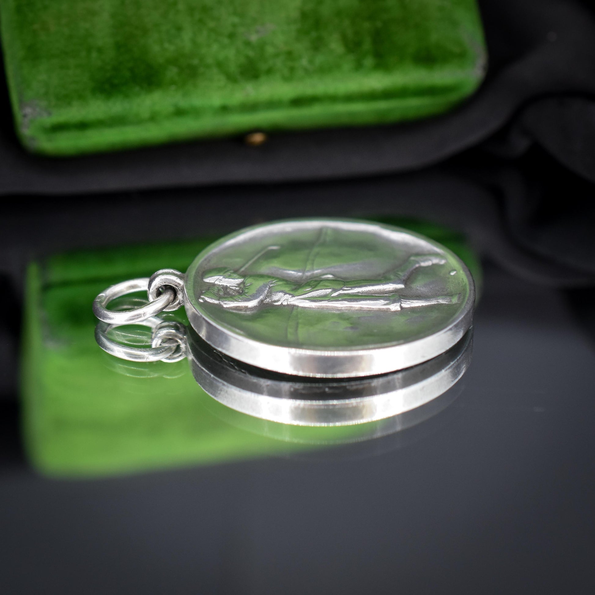 Vintage Golf 'Golfer' Medal Medallion Pendant | Dated 1945