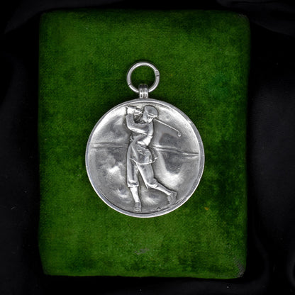 Vintage Golf 'Golfer' Medal Medallion Pendant | Dated 1945