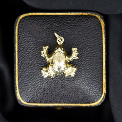 Vintage 9ct Gold Frog Charm