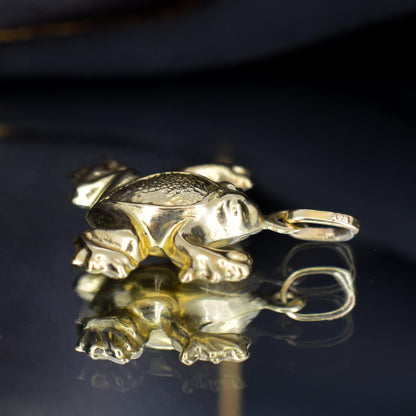 Vintage 9ct Gold Frog Charm
