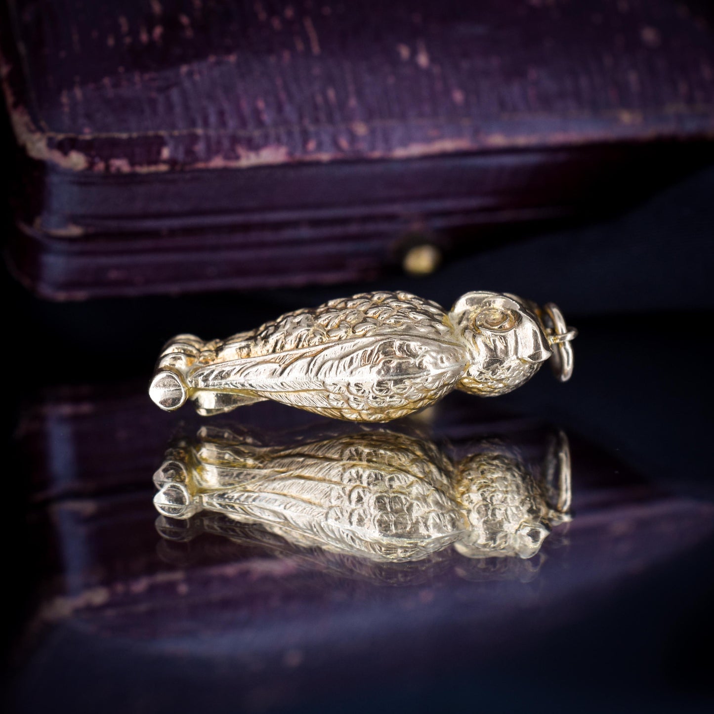 Vintage 9ct Gold Wise Owl Charm Pendant