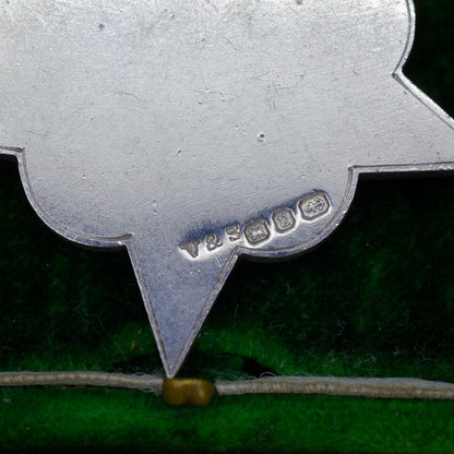 Antique Victorian '1898' Gold Silver Star Medal Pendant