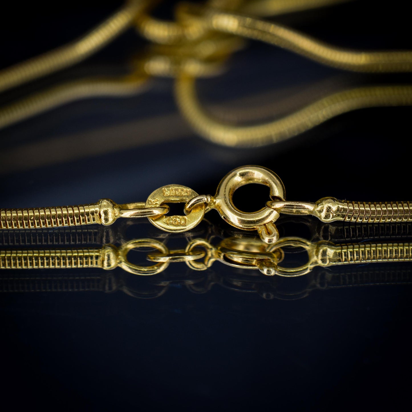 Emerald and Diamond Lariat Knot 18ct Gold Snake Chain Drop Necklace | 15.75"