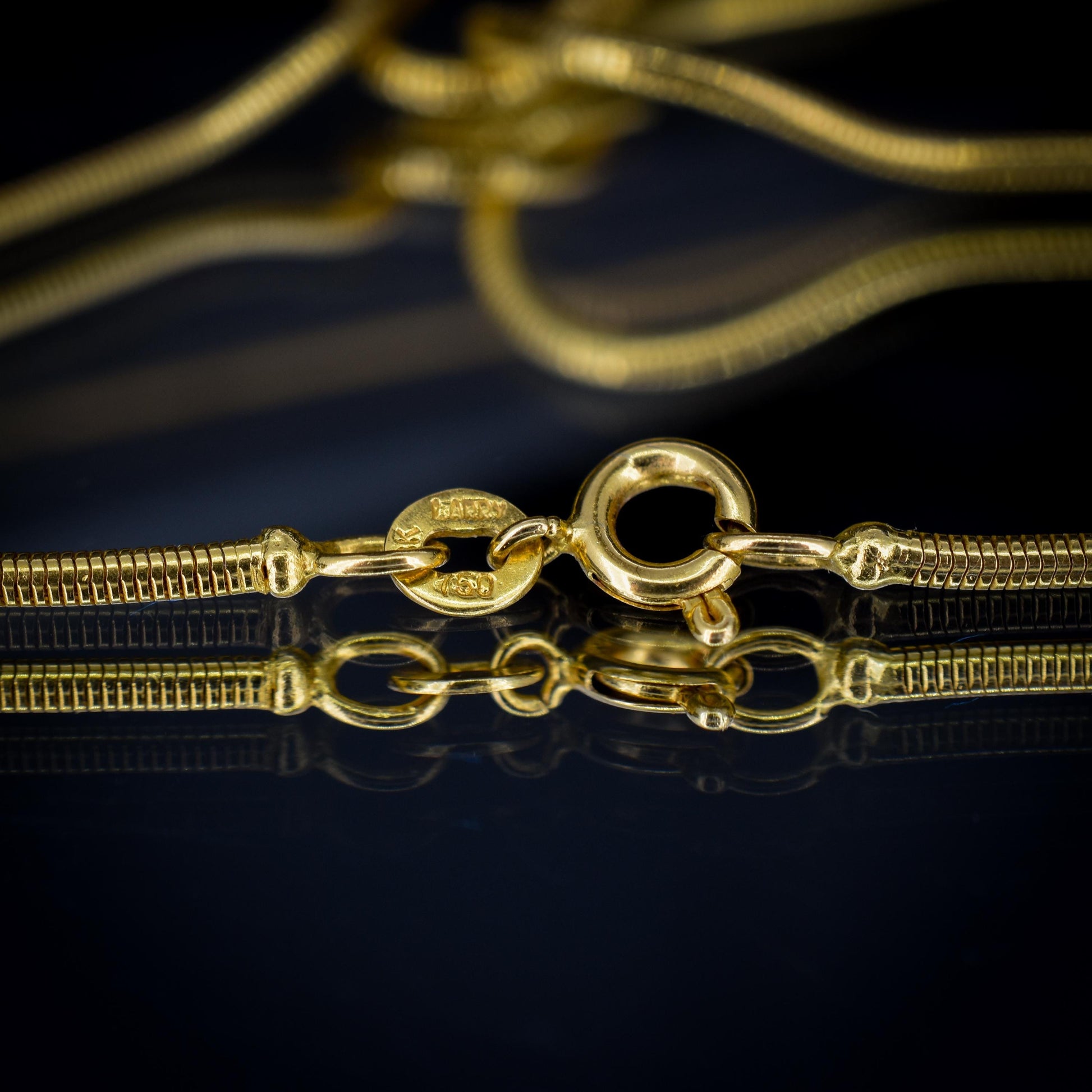 Emerald and Diamond Lariat Knot 18ct Gold Snake Chain Drop Necklace | 15.75"