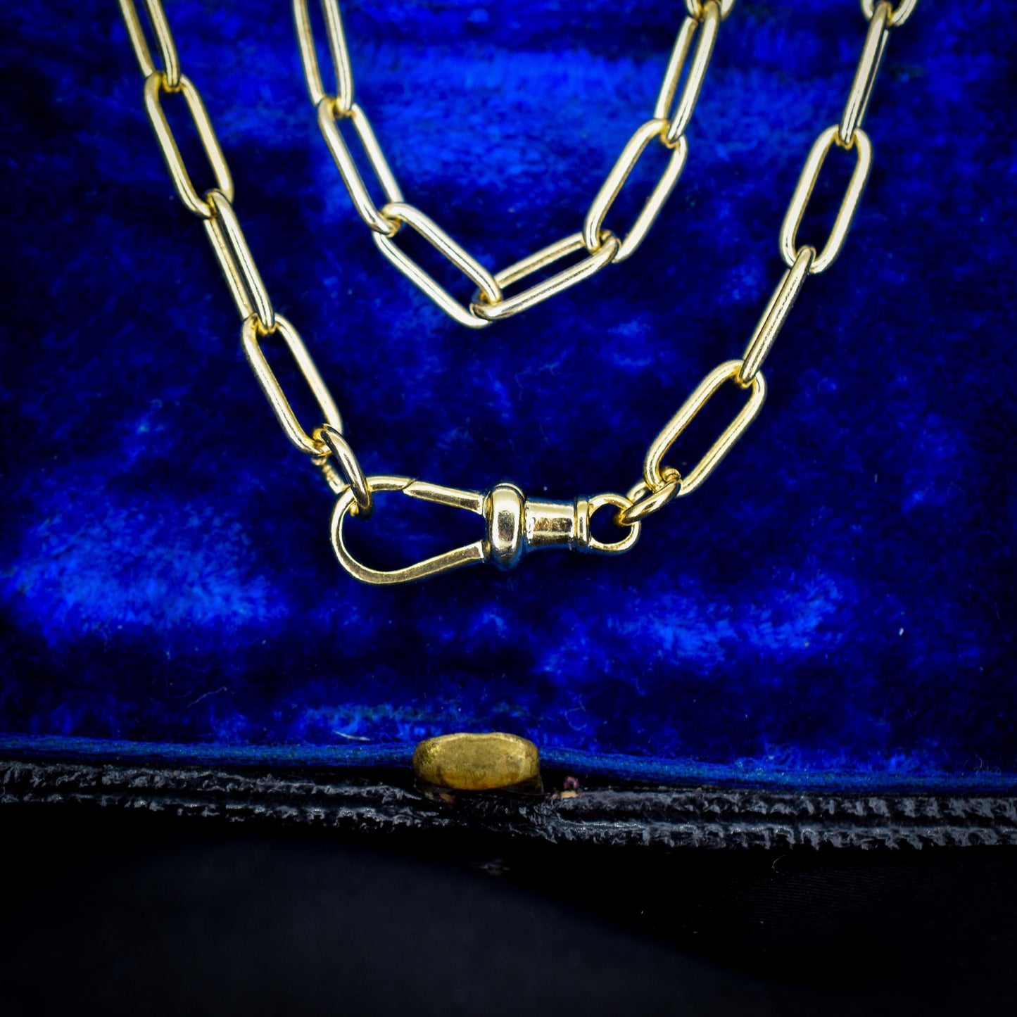 Vintage Gold on Sterling Silver Paper Link Chain Necklace | 23.5"