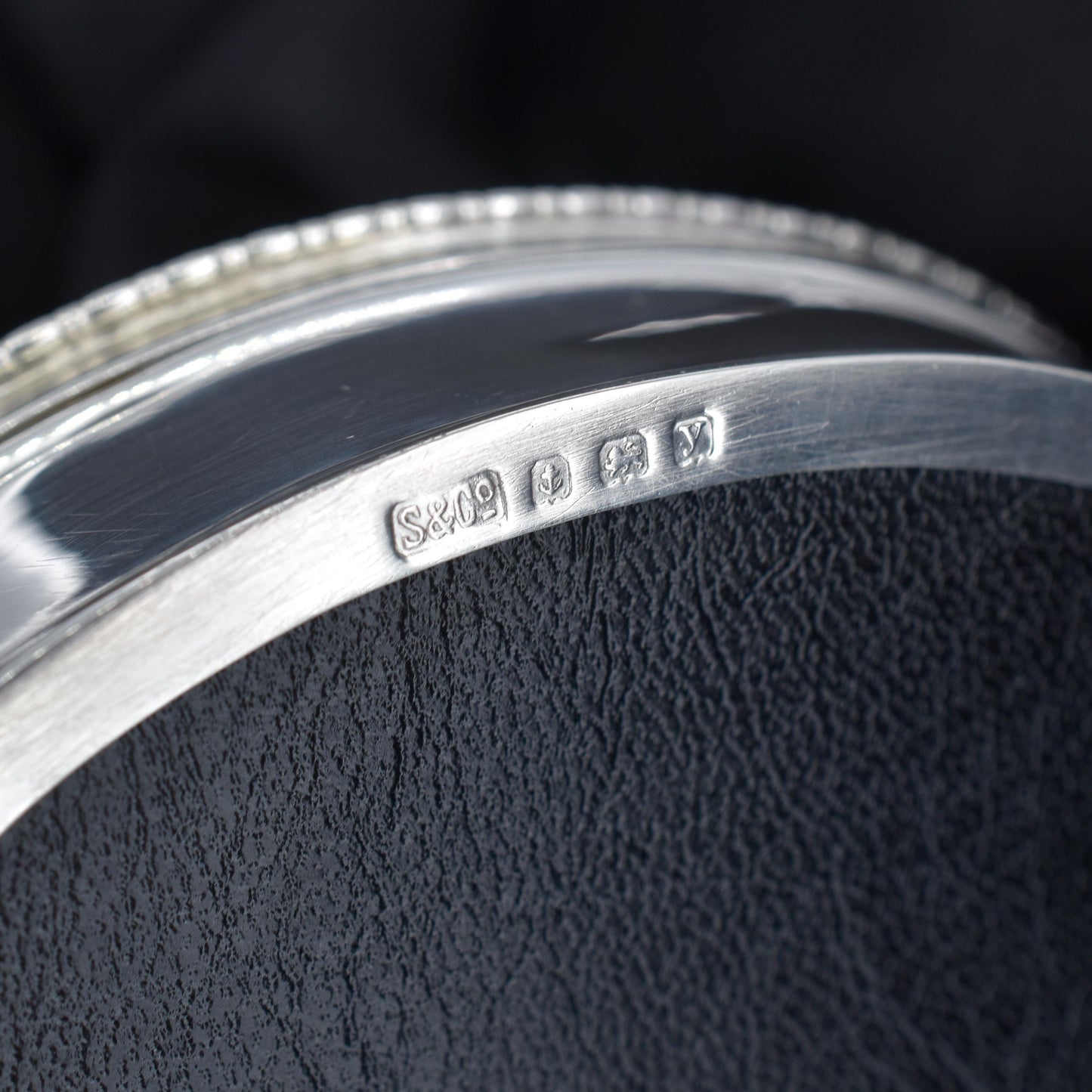 Antique Birmingham 1923 Sterling Silver Clam Trinket Jewellery Box