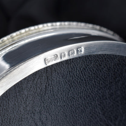 Antique Birmingham 1923 Sterling Silver Clam Trinket Jewellery Box