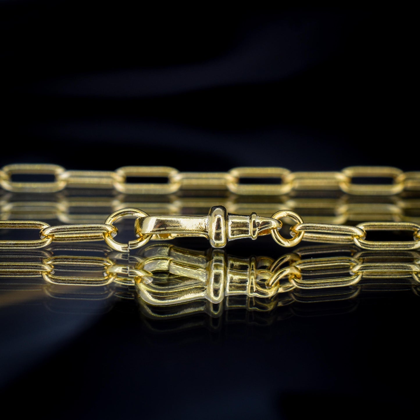 Vintage Gold on Sterling Silver Paper Link Chain Necklace | 23.5"