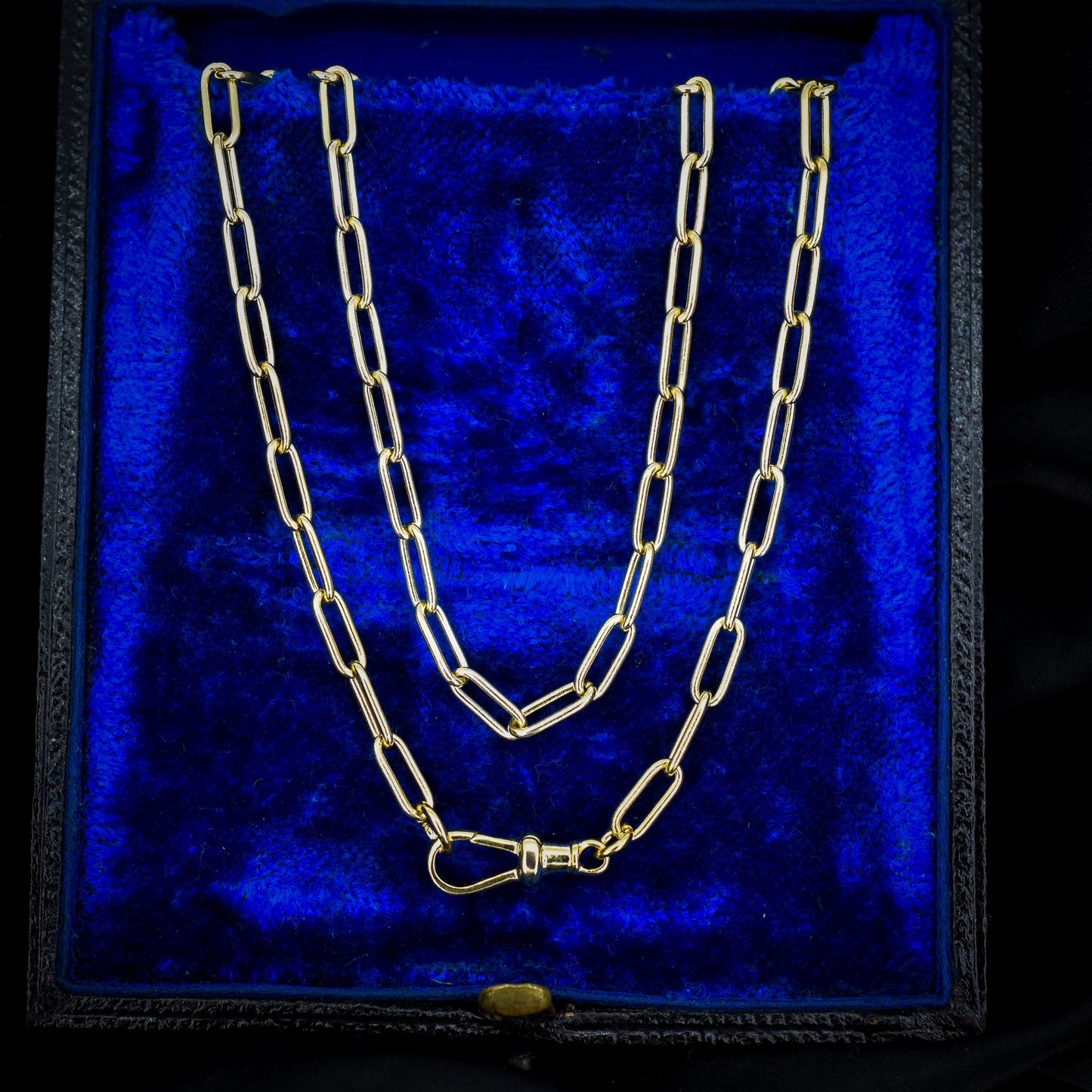 Vintage Gold on Sterling Silver Paper Link Chain Necklace | 23.5"