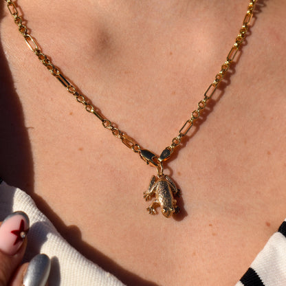 Vintage 9ct Yellow Gold Frog Charm