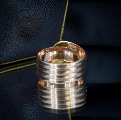 Antique Diamond and Sapphire Snake Serpent 9ct Gold Band Ring | Chester 1904