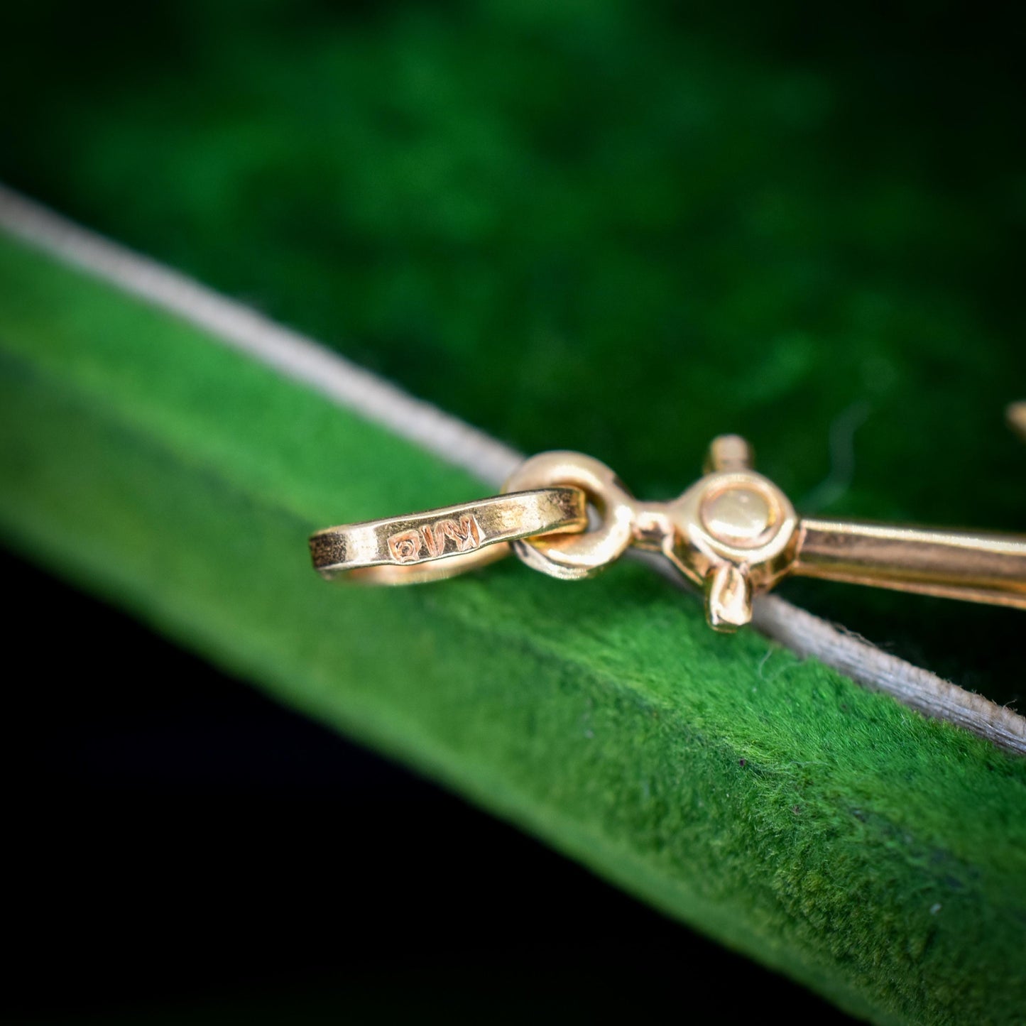 Vintage 18ct Yellow Gold Anchor Nautical Charm Pendant