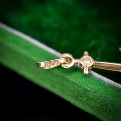 Vintage 18ct Yellow Gold Anchor Nautical Charm Pendant