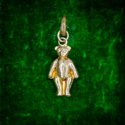 Antique 9ct Gold Teddy Bear Charm Pendant