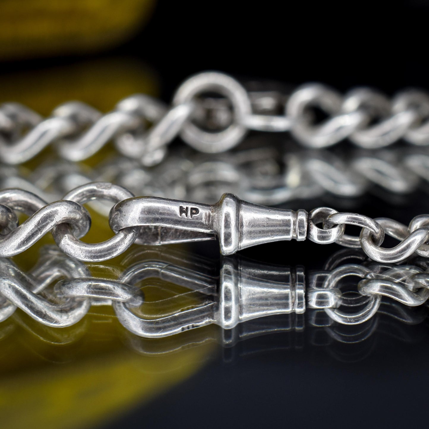 Vintage Sterling Silver Curb Link Multi Charm Necklace | 15.5"