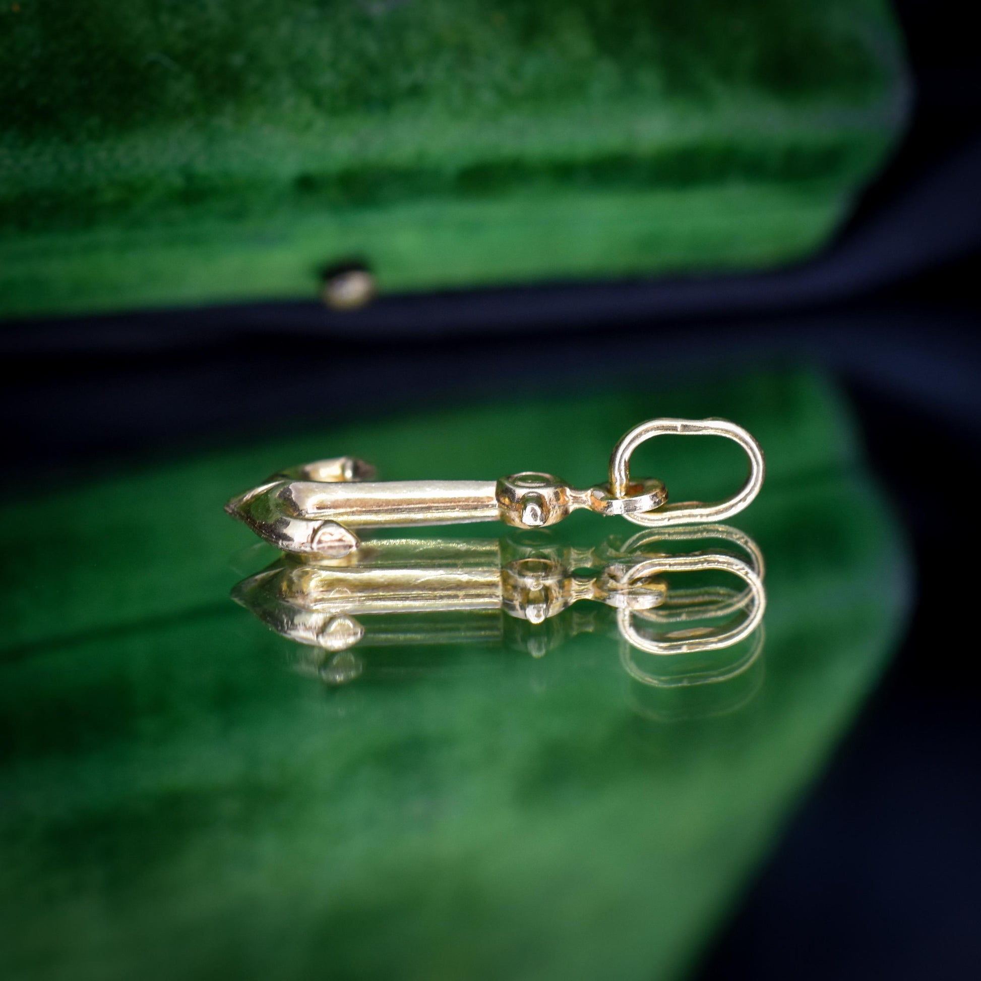 Vintage 18ct Yellow Gold Anchor Nautical Charm Pendant