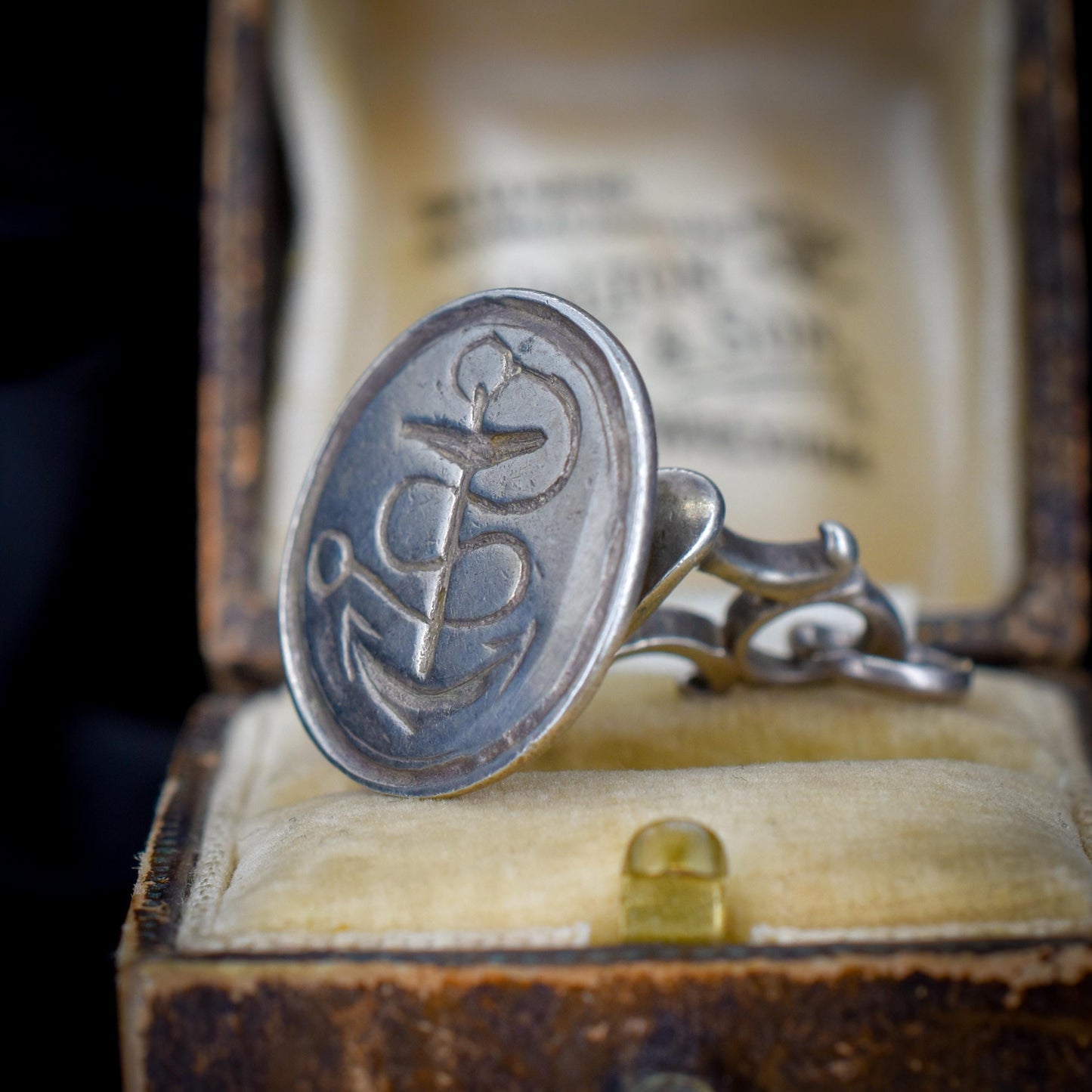 Antique Georgian Anchor Sterling Silver Fob Seal | Dated 1818