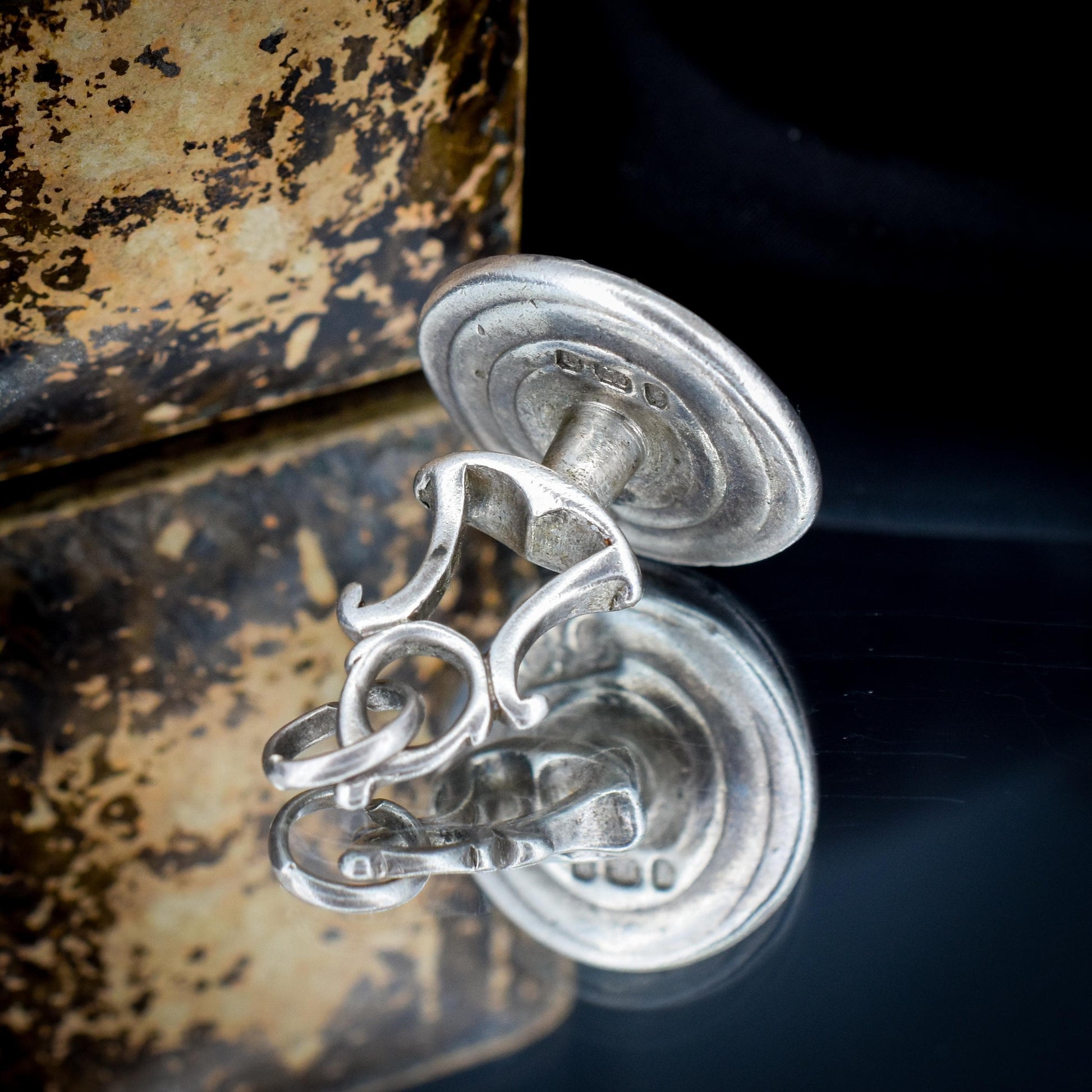 Antique Georgian Anchor Sterling Silver Fob Seal | Dated 1818