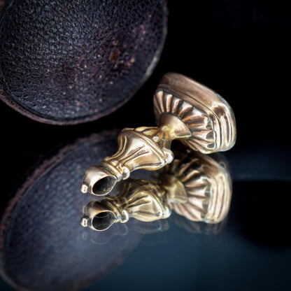 Antique Carnelian Greek Figure Intaglio Gold Fob Pendant