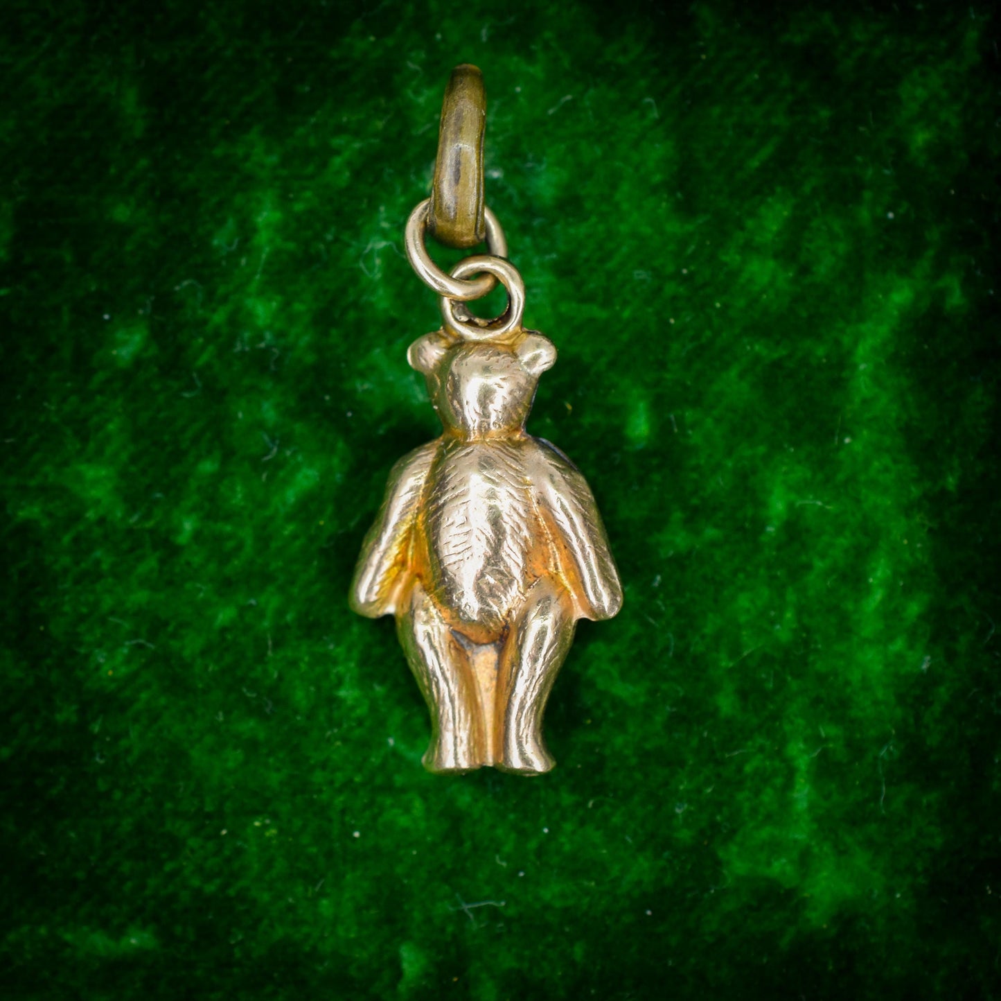 Antique 9ct Gold Teddy Bear Charm Pendant
